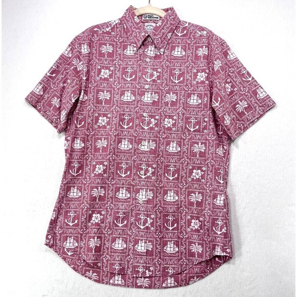 Reyn Spooner Brooks Brothers Shirt Men M Regent Hawaiian Resort Aloha Vacation - Picture 1 of 10